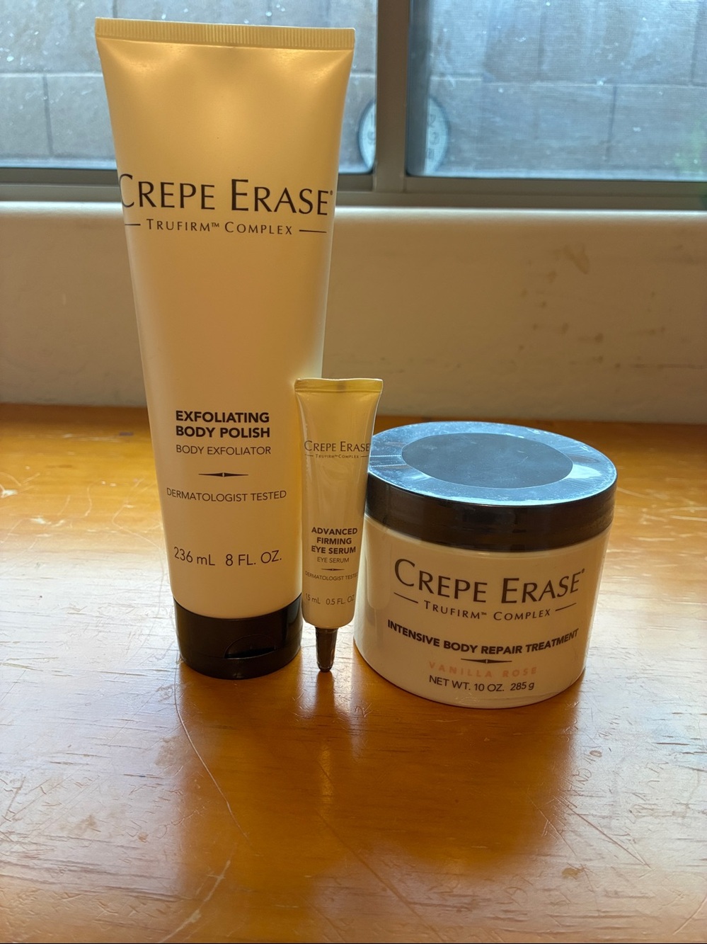 Crepe Erase Exfoliating Body Polish & Intensive Repair Treatment - Eye cream